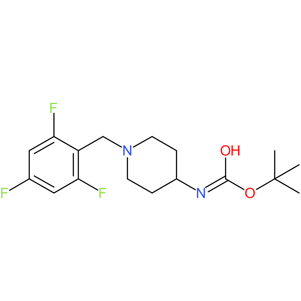 tert-Butyl 1-(2,4,6-trifluorobenzyl)piperidin-4-ylcarbamate