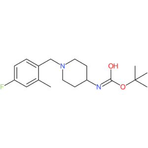 tert-Butyl 1-(4-fluoro-2-methylbenzyl)piperidin-4-ylcarbamate