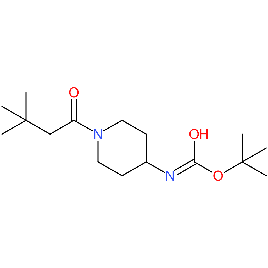 tert-Butyl 1-(3,3-dimethylbutanoyl)piperidin-4-ylcarbamate
