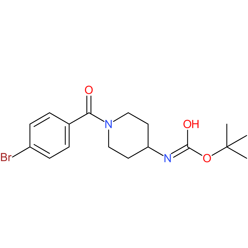 tert-Butyl 1-(4-bromobenzoyl)piperidin-4-ylcarbamate