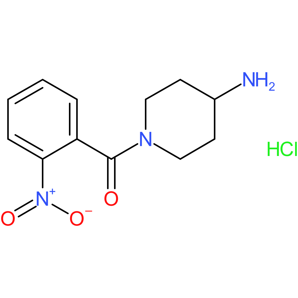 (4-Aminopiperidin-1-yl)(2-nitrophenyl)methanone hydrochloride