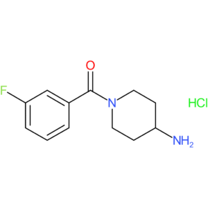 (4-Aminopiperidin-1-yl)(3-fluorophenyl)methanone hydrochloride