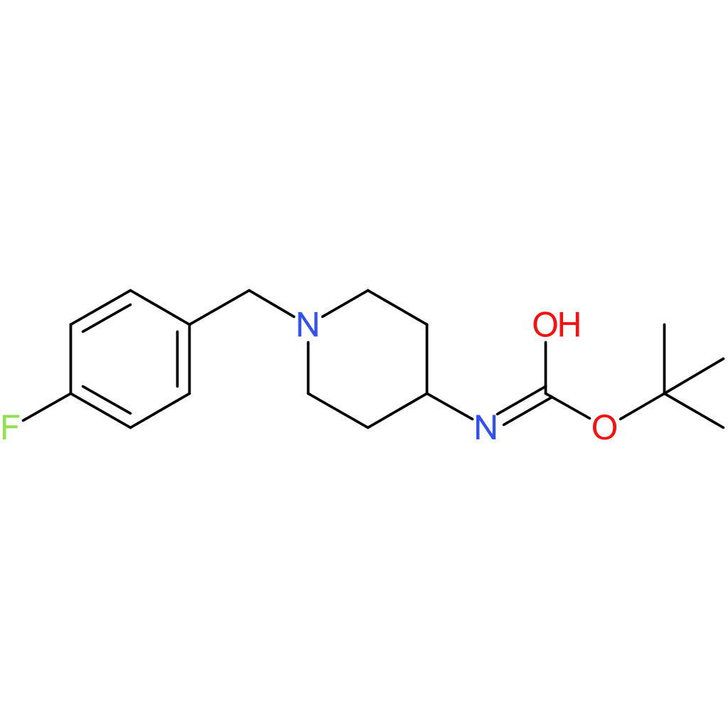 tert-Butyl 1-(4-fluorobenzyl)piperidin-4-ylcarbamate