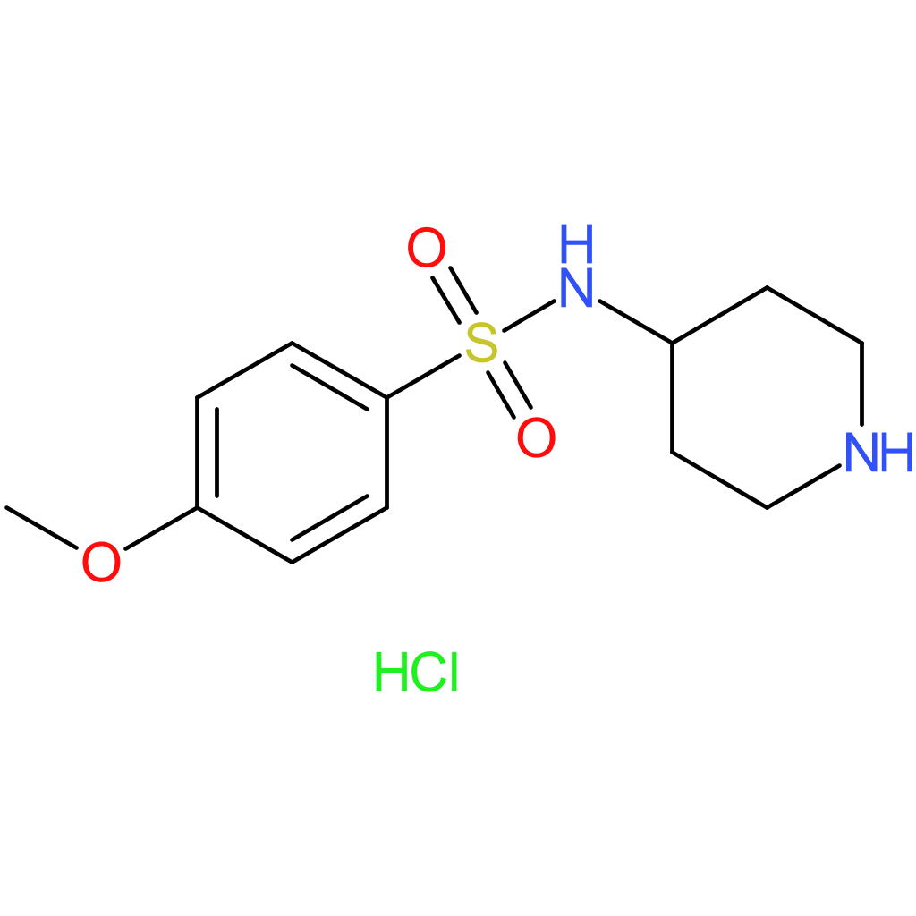 4-Methoxy-N-(piperidin-4-yl)benzenesulfonamide hydrochloride