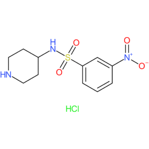 3-Nitro-N-(piperidin-4-yl)benzenesulfonamide hydrochloride