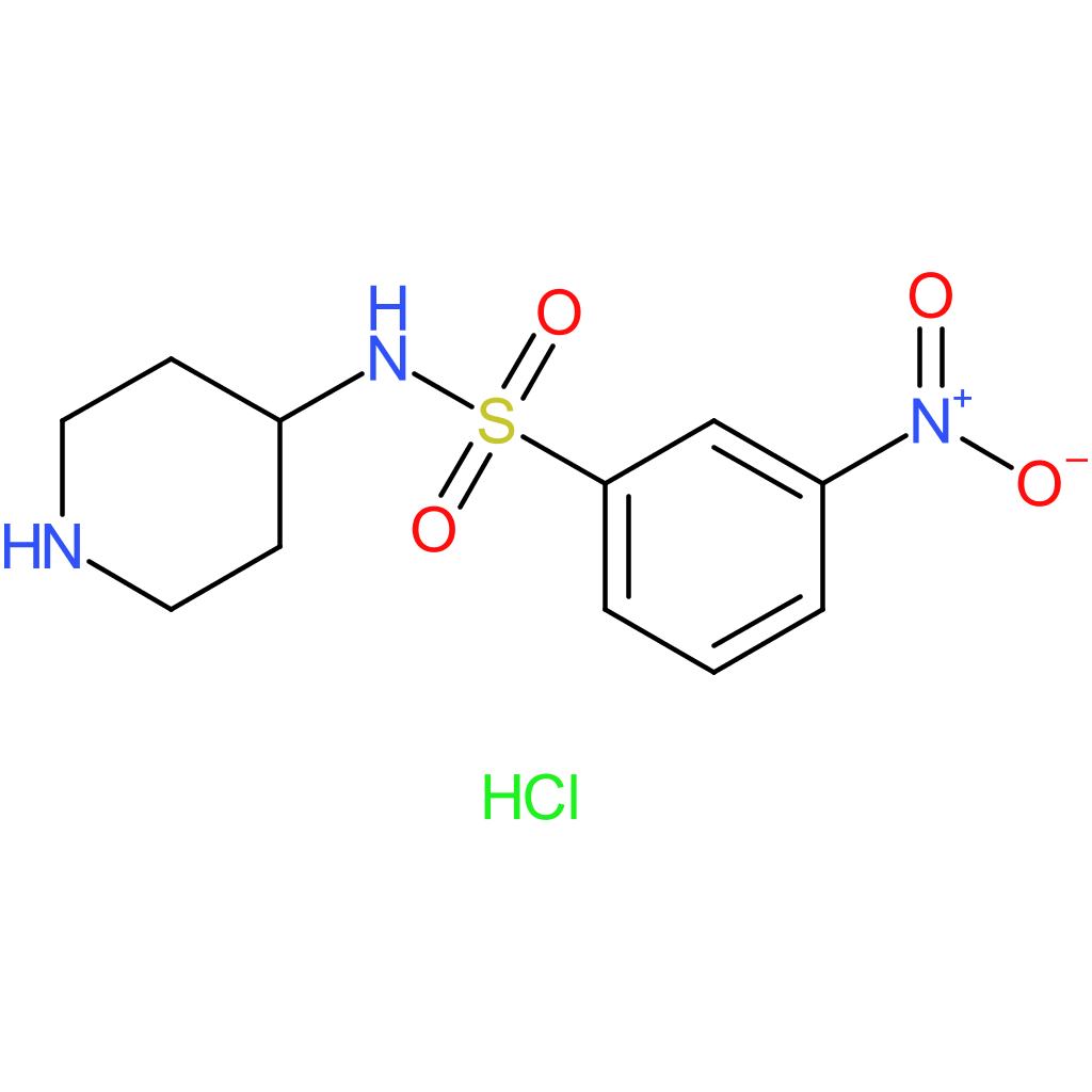 3-Nitro-N-(piperidin-4-yl)benzenesulfonamide hydrochloride