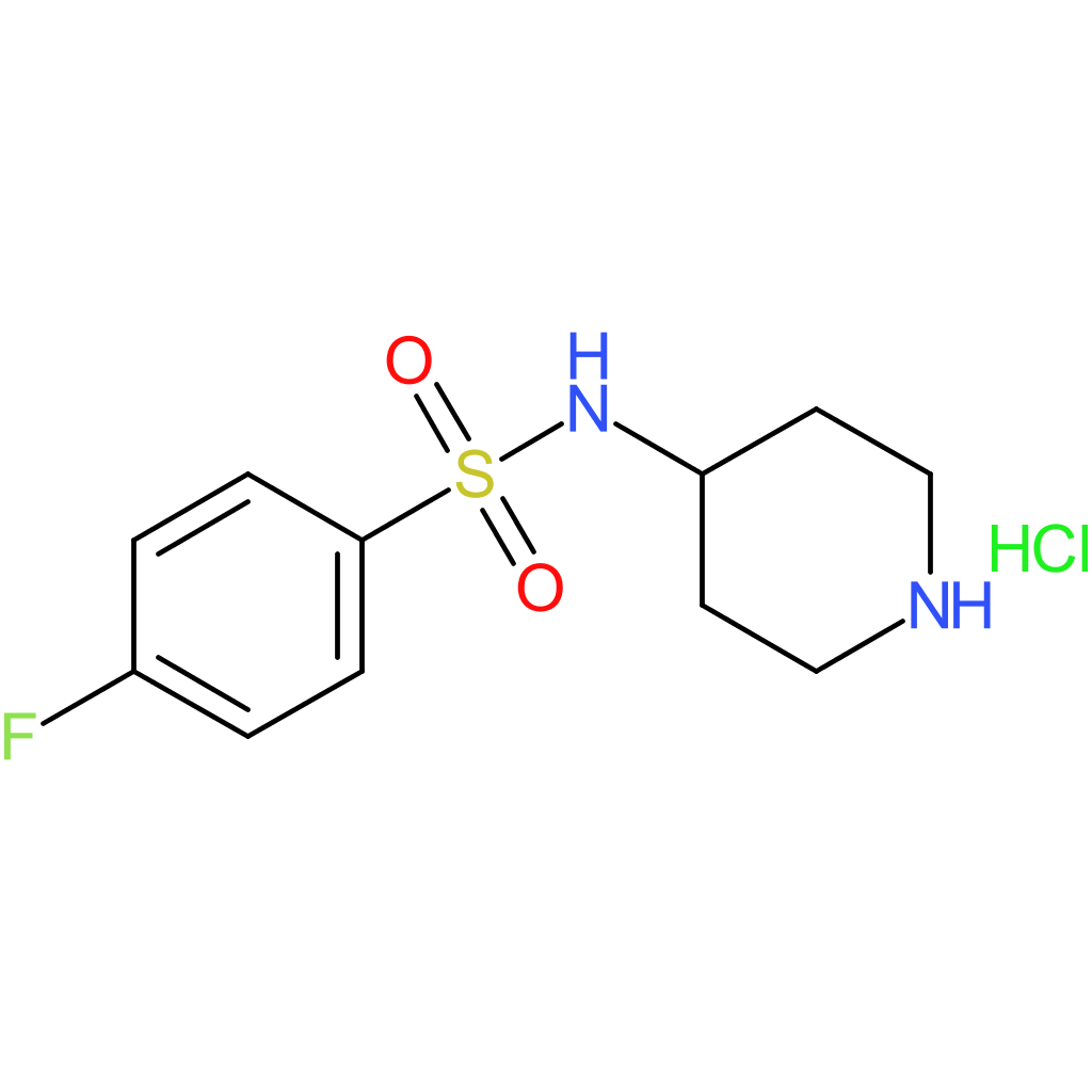 4-Fluoro-N-(piperidin-4-yl)benzenesulfonamide hydrochloride