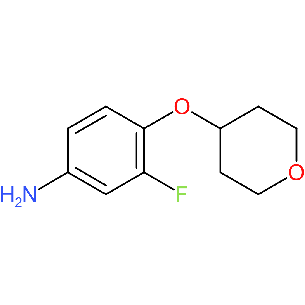 3-Fluoro-4-(tetrahydro-2H-pyran-4-yloxy)aniline