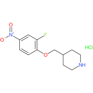 4-[(2-Fluoro-4-nitrophenoxy)methyl]piperidine hydrochloride