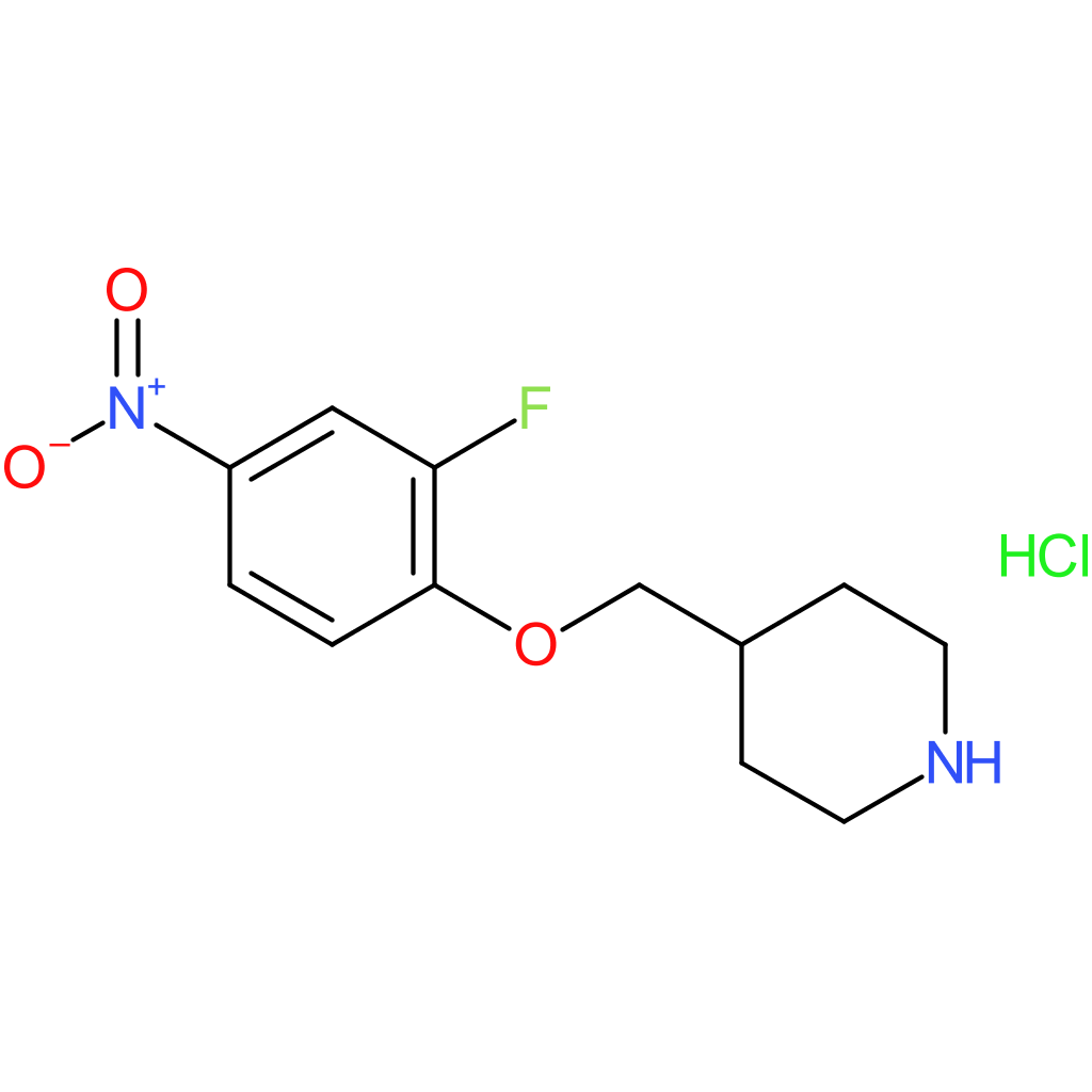 4-[(2-Fluoro-4-nitrophenoxy)methyl]piperidine hydrochloride