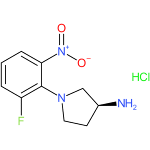 (S)-1-(2-Fluoro-6-nitrophenyl)pyrrolidin-3-amine hydrochloride