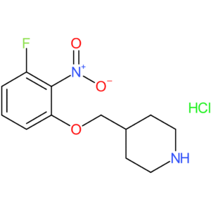 4-[(3-Fluoro-2-nitrophenoxy)methyl]piperidine hydrochloride