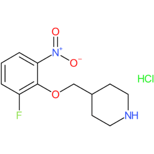 4-[(2-Fluoro-6-nitrophenoxy)methyl]piperidine hydrochloride