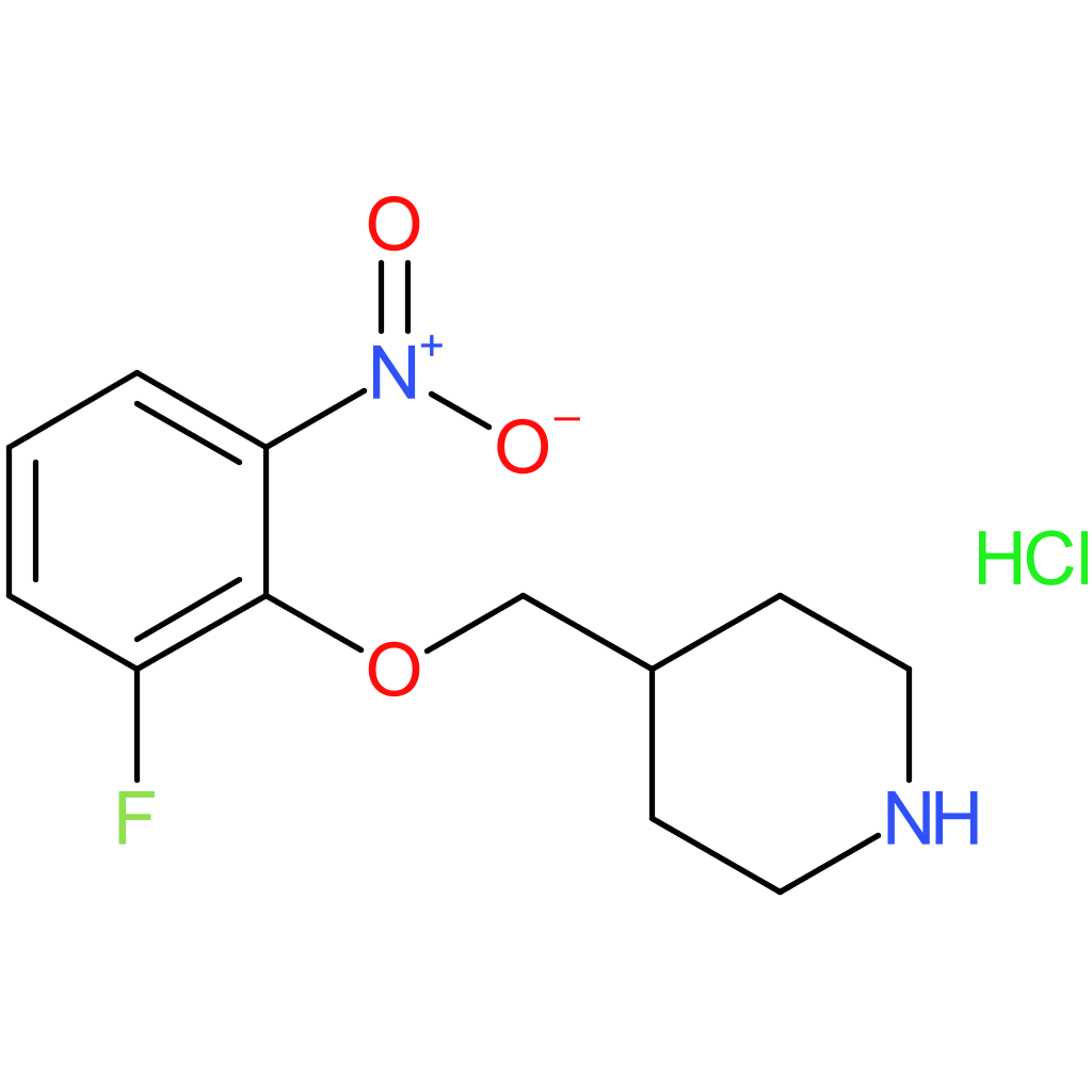 4-[(2-Fluoro-6-nitrophenoxy)methyl]piperidine hydrochloride