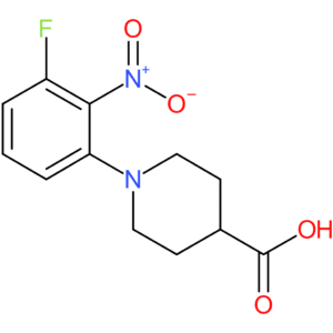 1-(3-Fluoro-2-nitrophenyl)piperidine-4-carboxylic acid