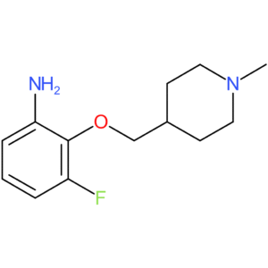 3-Fluoro-2-[(1-methylpiperidin-4-yl)methoxy]aniline