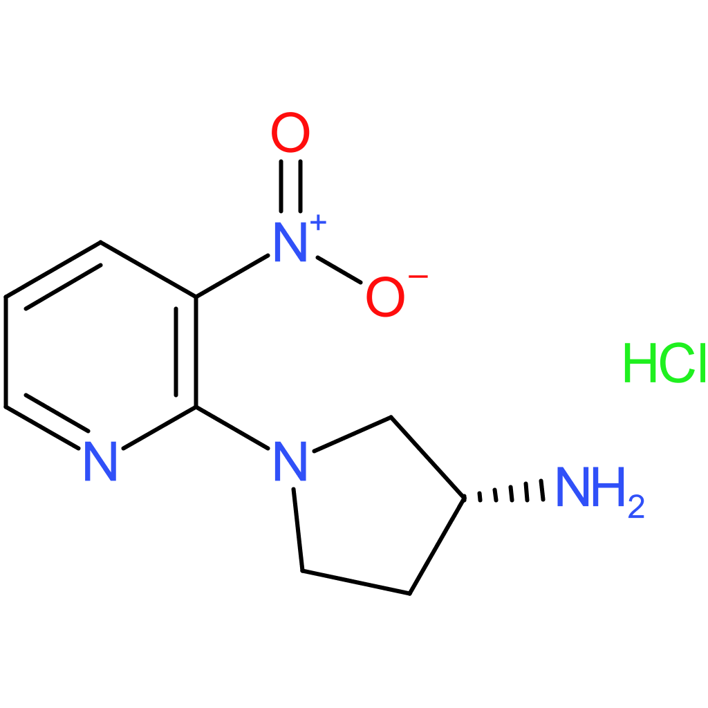 (R)-1-(3-Nitropyridin-2-yl)pyrrolidin-3-amine hydrochloride