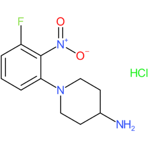 1-(3-Fluoro-2-nitrophenyl)piperidin-4-amine hydrochloride