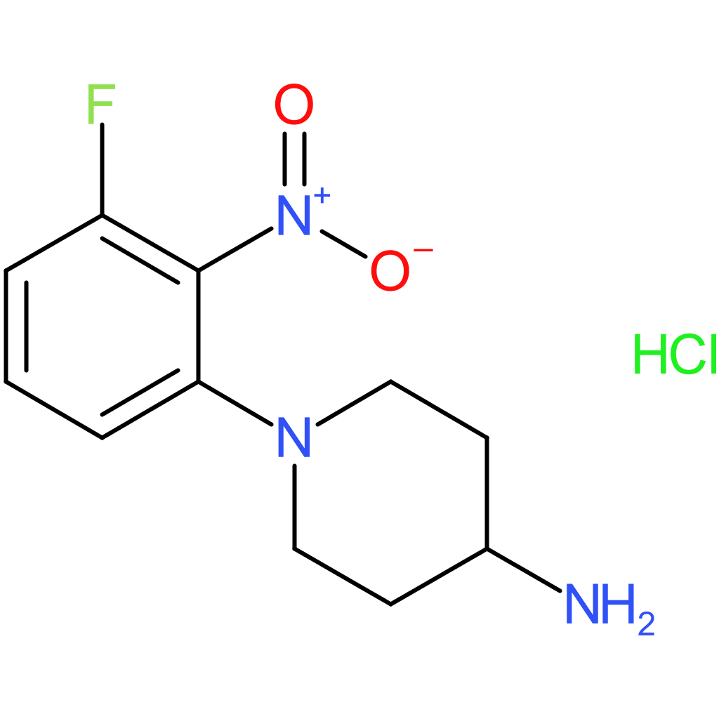 1-(3-Fluoro-2-nitrophenyl)piperidin-4-amine hydrochloride