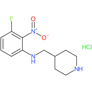 3-Fluoro-2-nitro-N-(piperidin-4-ylmethyl)aniline hydrochloride