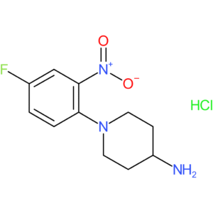 1-(4-Fluoro-2-nitrophenyl)piperidin-4-amine hydrochloride