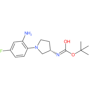 (S)-tert-Butyl 1-(2-amino-4-fluorophenyl)pyrrolidin-3-ylcarbamate