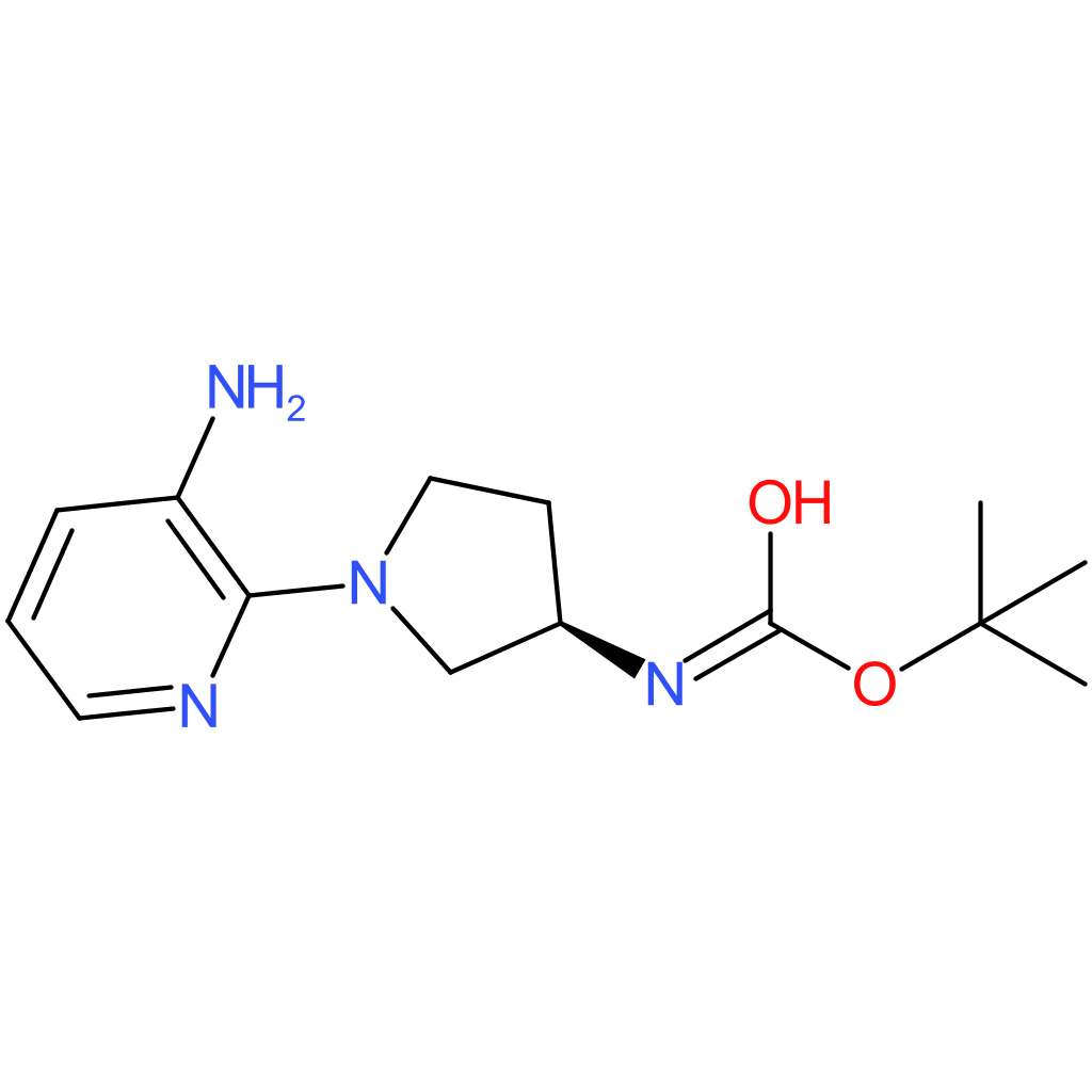 (R)-tert-Butyl 1-(3-aminopyridin-2-yl)pyrrolidin-3-ylcarbamate