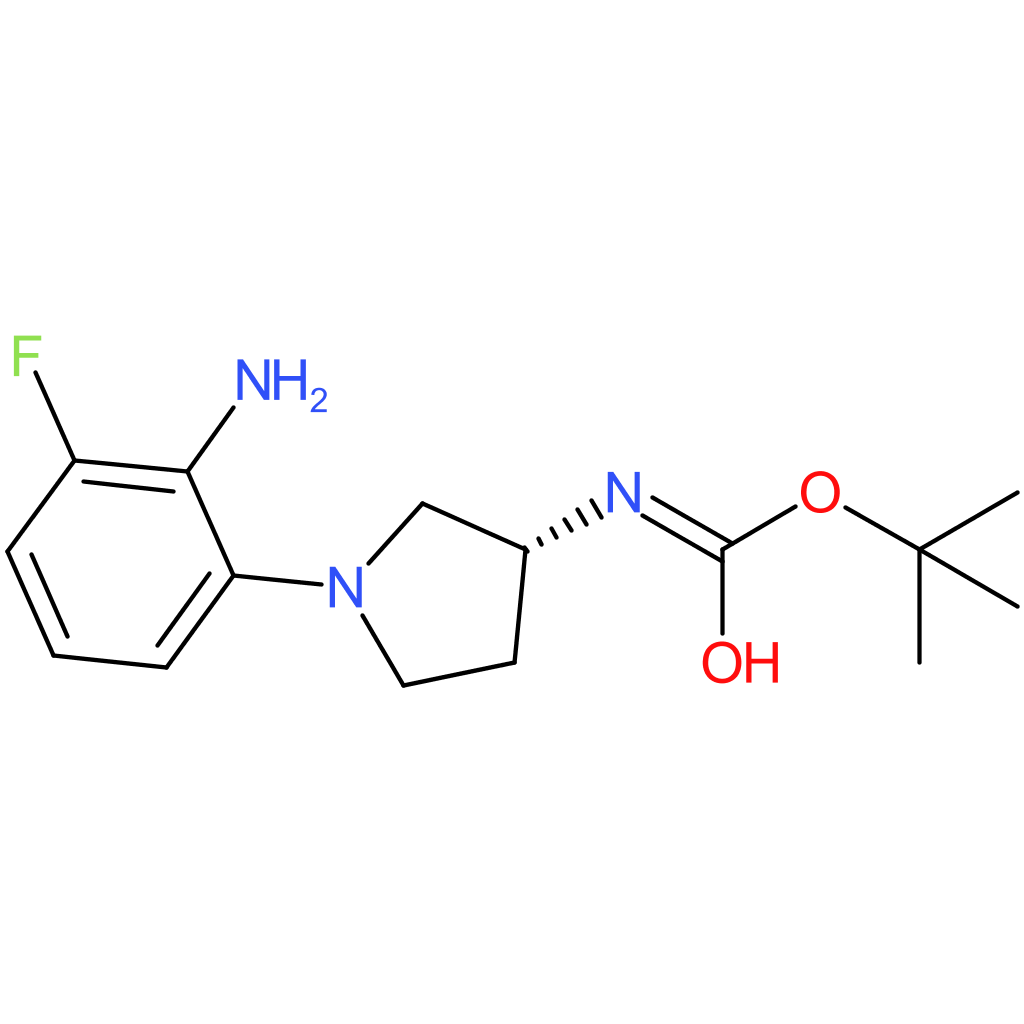 (R)-tert-Butyl 1-(2-amino-3-fluorophenyl)pyrrolidin-3-ylcarbamate