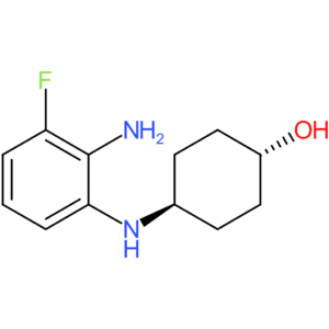 (1R*,4R*)-4-(2-Amino-3-fluorophenylamino)cyclohexanol