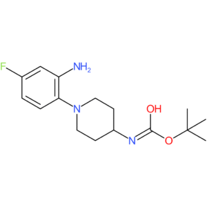 tert-Butyl 1-(2-amino-4-fluorophenyl)piperidin-4-ylcarbamate