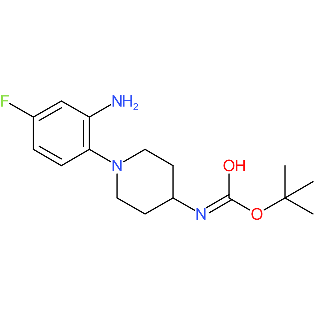 tert-Butyl 1-(2-amino-4-fluorophenyl)piperidin-4-ylcarbamate