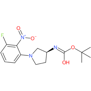 (S)-tert-Butyl 1-(3-fluoro-2-nitrophenyl)pyrrolidin-3-ylcarbamate