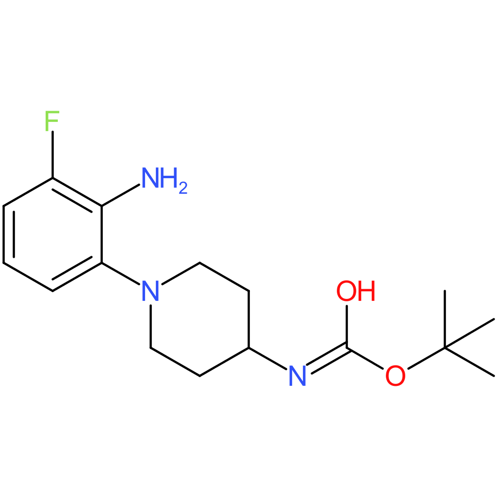 tert-Butyl 1-(2-amino-3-fluorophenyl)piperidin-4-ylcarbamate