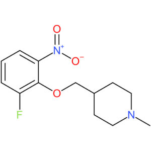 4-[(2-Fluoro-6-nitrophenoxy)methyl]-1-methylpiperidine