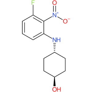 (1R*,4R*)-4-(3-Fluoro-2-nitrophenylamino)cyclohexanol