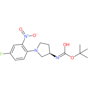 (R)-tert-Butyl 1-(4-fluoro-2-nitrophenyl)pyrrolidine-3-ylcarbamate
