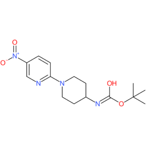 tert-Butyl 1-(5-nitropyridin-2-yl)piperidin-4-ylcarbamate