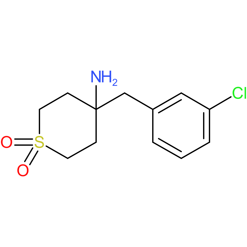4-Amino-4-[(3-chlorophenyl)methyl]-1Lambda(6)-thiane- 1,1-dione