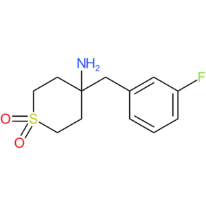 4-Amino-4-[(3-fluorophenyl)methyl]-1Lambda(6)-thiane- 1,1-dione