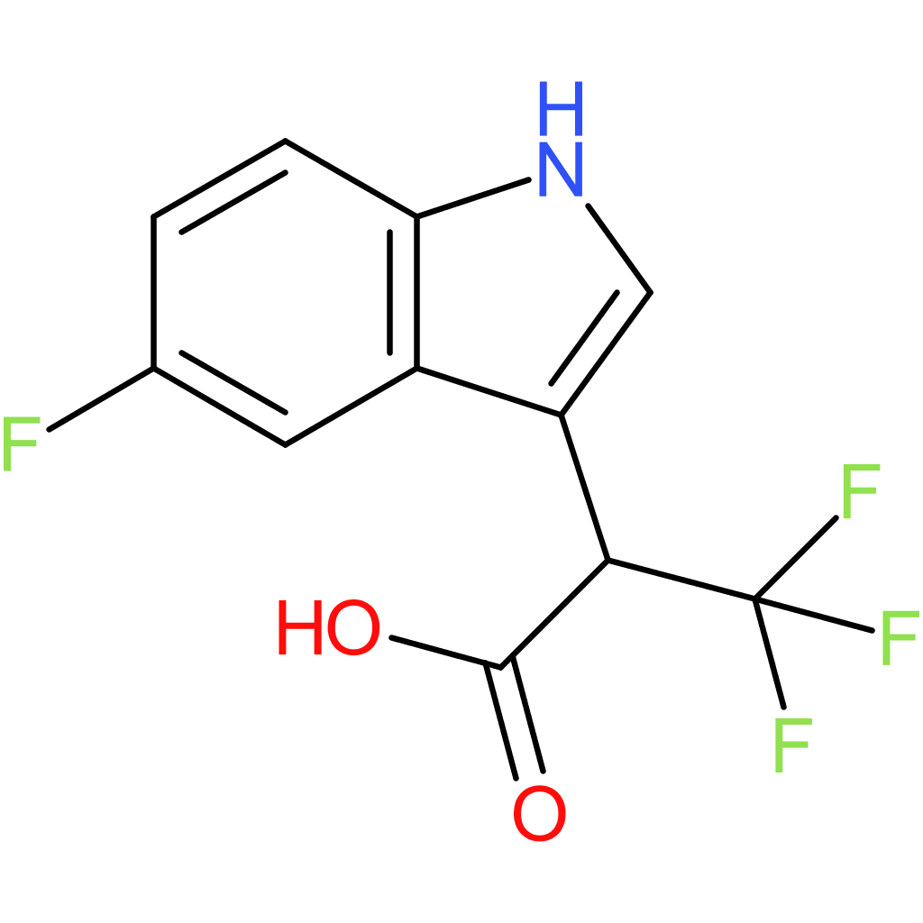 3,3,3-Trifluoro-2-(5-fluoro-1H-indol-3-yl)propanoic acid