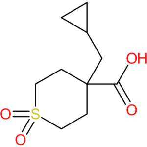 4-(Cyclopropylmethyl)-1,1-dioxo-1Lambda(6)-thiane-4-carboxylic acid