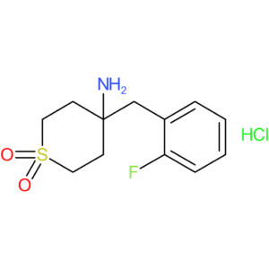 4-Amino-4-[(2-fluorophenyl)methyl]-1Lambda(6)-thiane-1,1-dione hydrochloride
