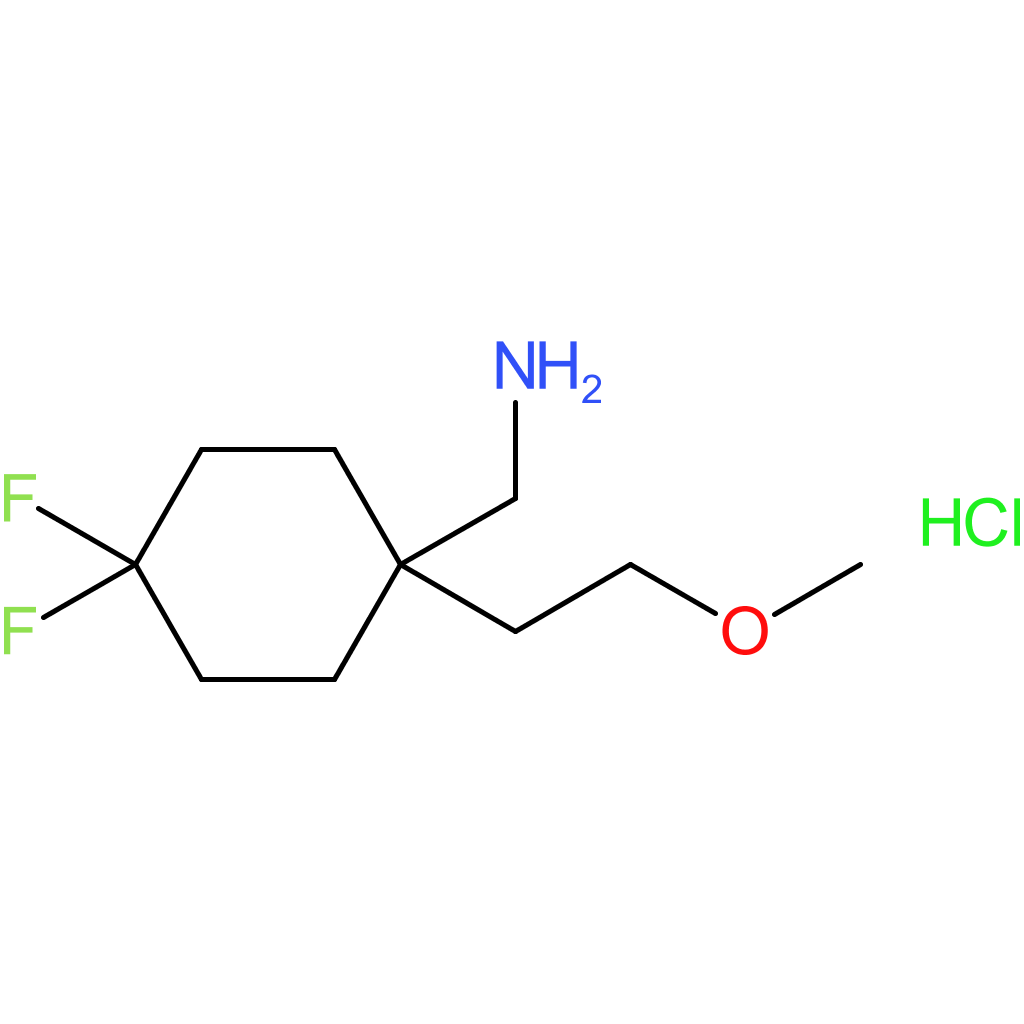 [4,4-Difluoro-1-(2-methoxyethyl)cyclohexyl]methanamine hydrochloride
