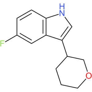 5-Fluoro-3-(tetrahydro-2H-pyran-3-yl)-1H-indole