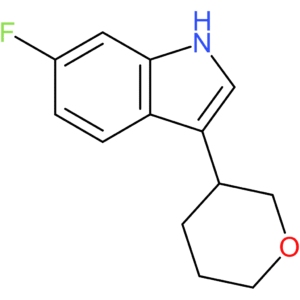 6-Fluoro-3-(tetrahydro-2H-pyran-3-yl)-1H-indole