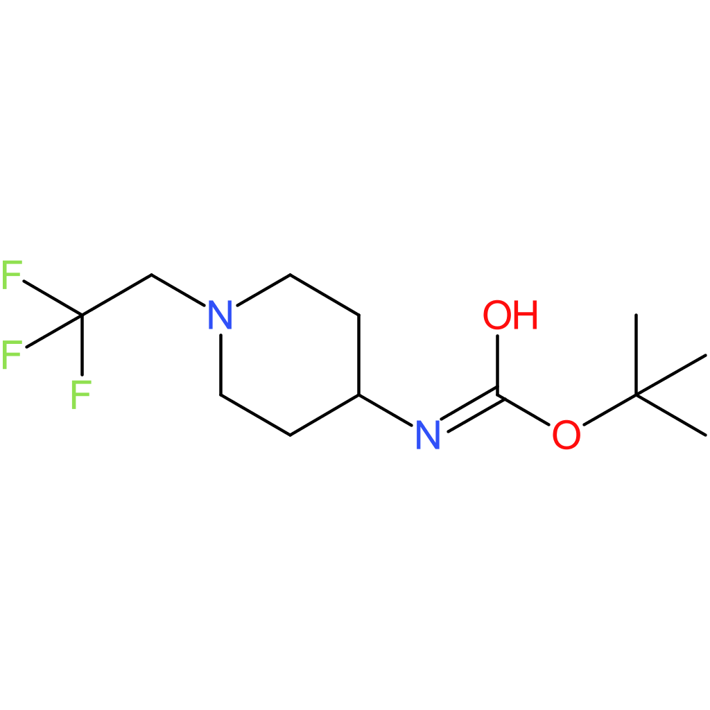 tert-Butyl 1-(2,2,2-trifluoroethyl)piperidin-4-ylcarbamate