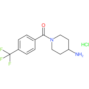 (4-Aminopiperidin-1-yl)[4-(trifluoromethyl)phenyl]methanone hydrochloride