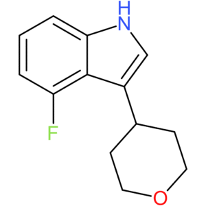 4-Fluoro-3-(tetrahydro-2H-pyran-4-yl)-1H-indole