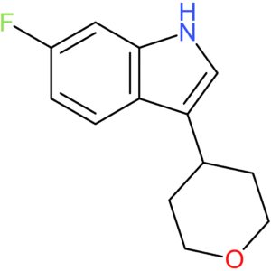 6-Fluoro-3-(tetrahydro-2H-pyran-4-yl)-1H-indole