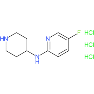 5-Fluoro-N-(piperidin-4-yl)pyridin-2-amine trihydrochloride